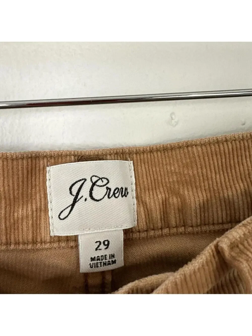 J.CREW FLEX SLIM CORDUROY SKINNY PANTS MEN'S SIZE 29